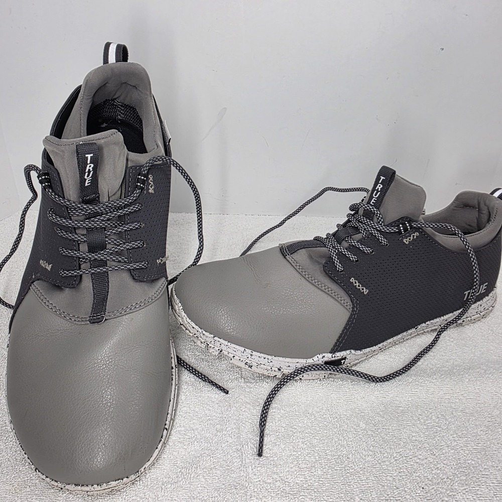 True Linkswear Original 1.2 Golf Shoes Mens SIZE 14 Grey Spike less